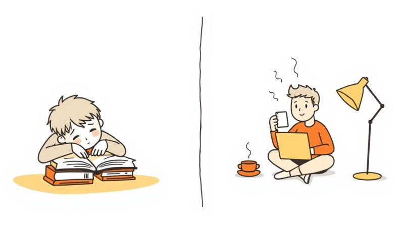 Comparison of tired versus alert night study scenarios
