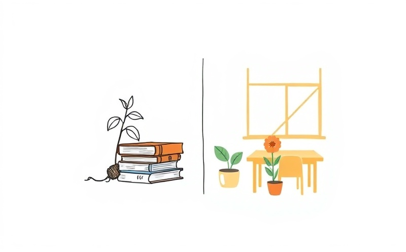Comparison showing the impact of study burnout versus healthy learning environment