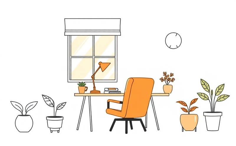 Optimized study environment with proper lighting and ventilation