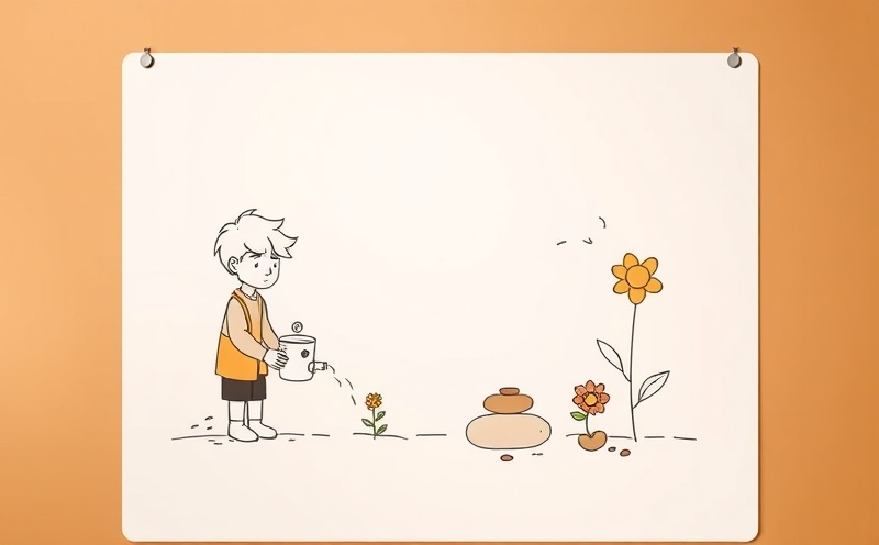 Student gardening books that bloom into flowers with meditation stones showing preparation strategies