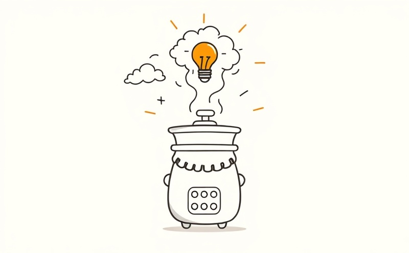 Visual metaphor showing study frustration as pressure cooker releasing steam to reveal clarity